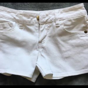 (EUC) Girls white denim shorts